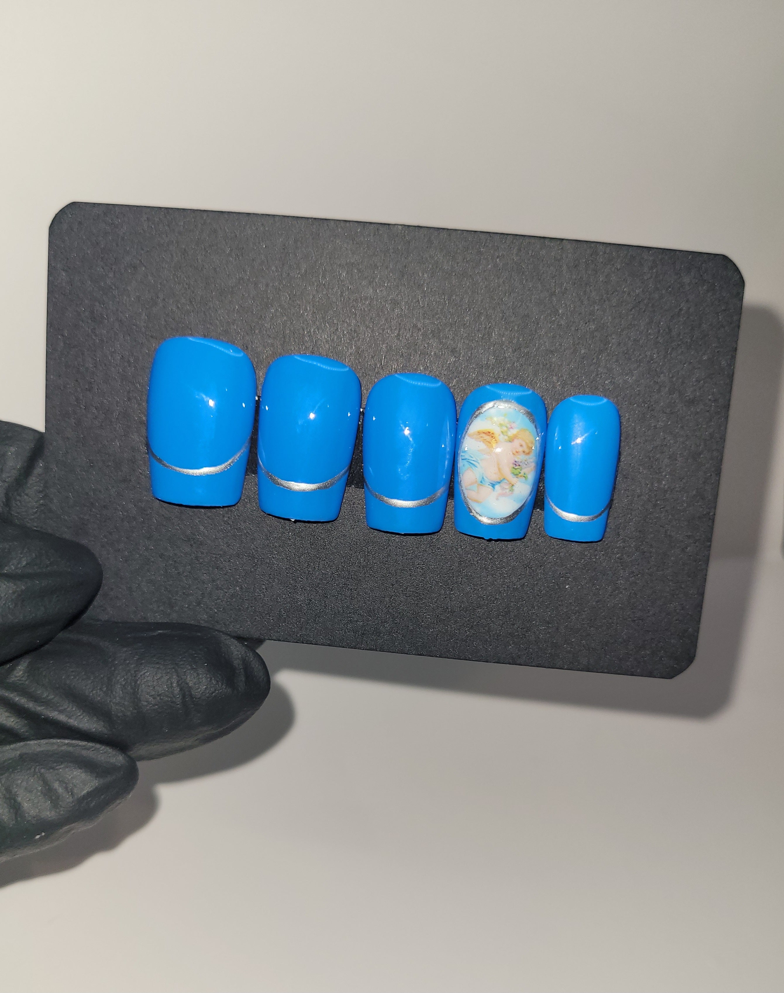 Blue Angel Press Ons