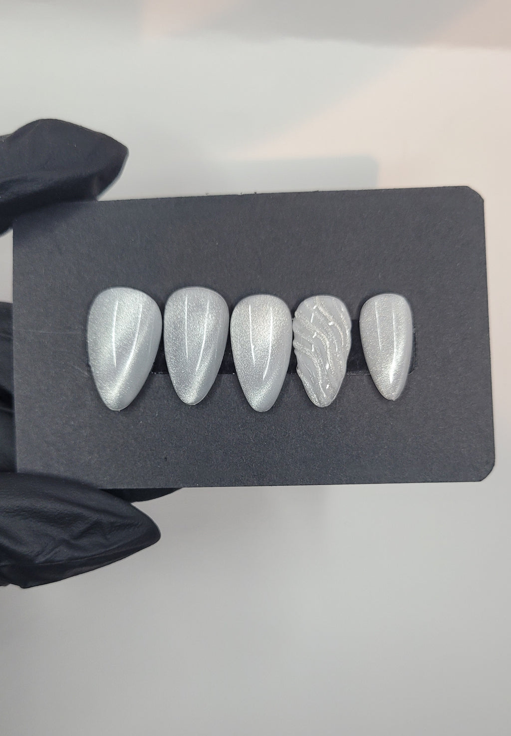 Pearl Mirror Press Ons