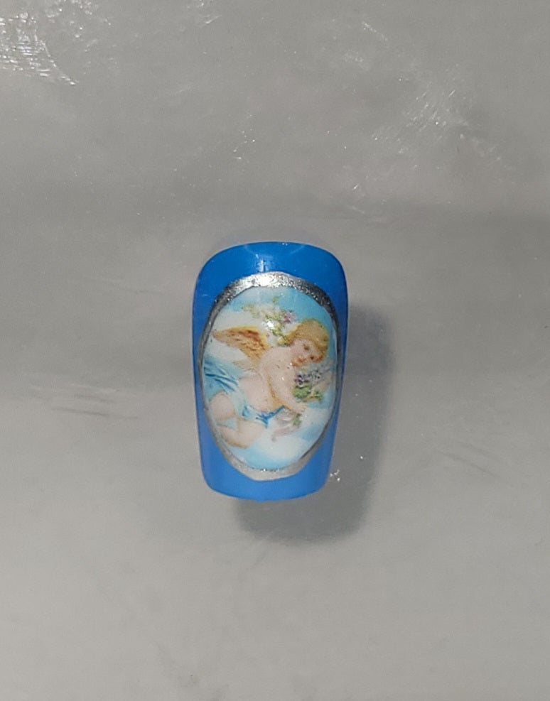 Blue Angel Press Ons