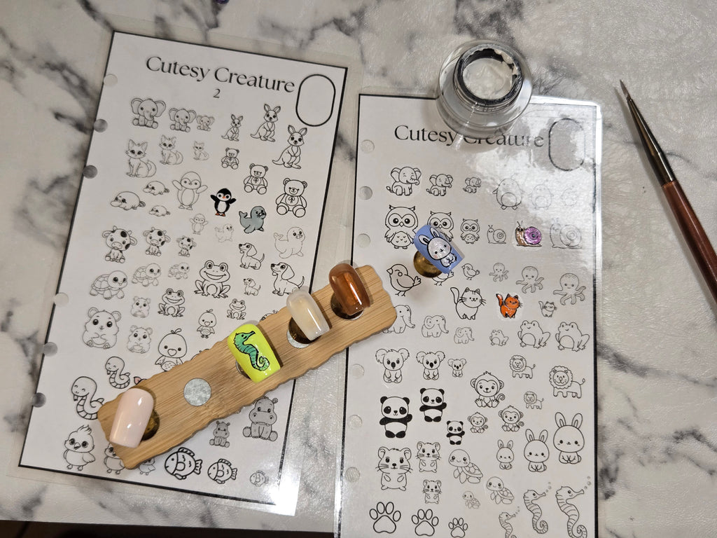 Custom Nail Art Template Booklet