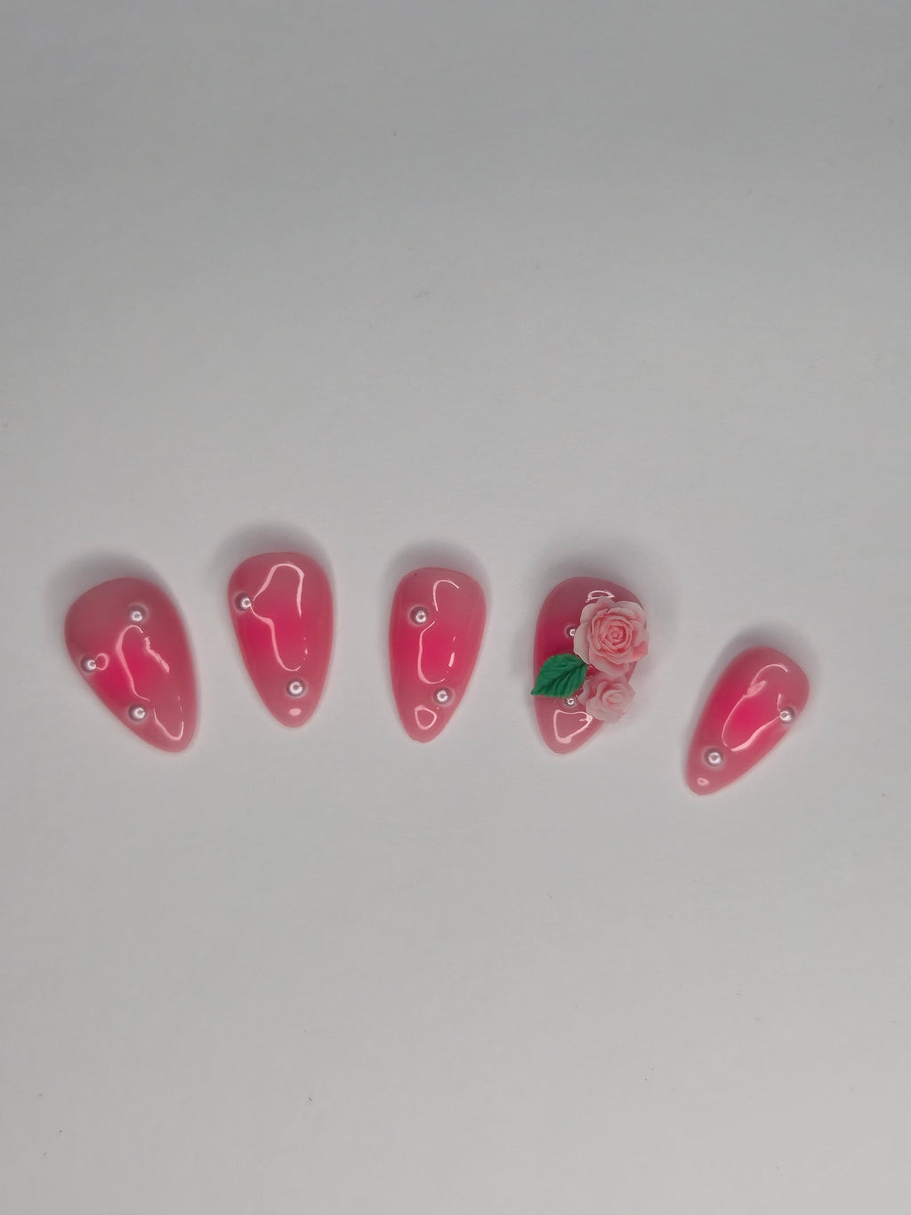 Roses and Pearls Press Ons