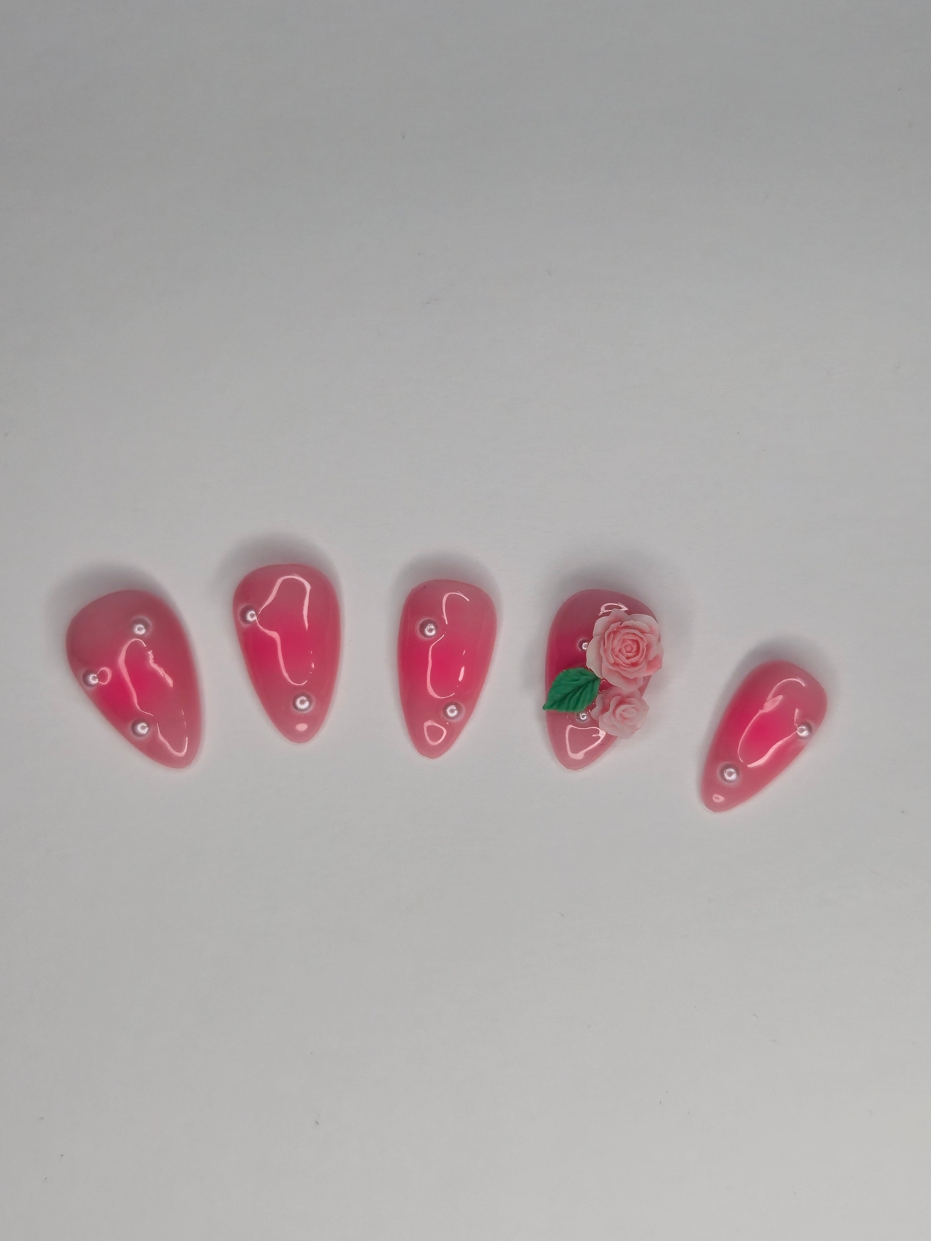 Roses and Pearls Press Ons