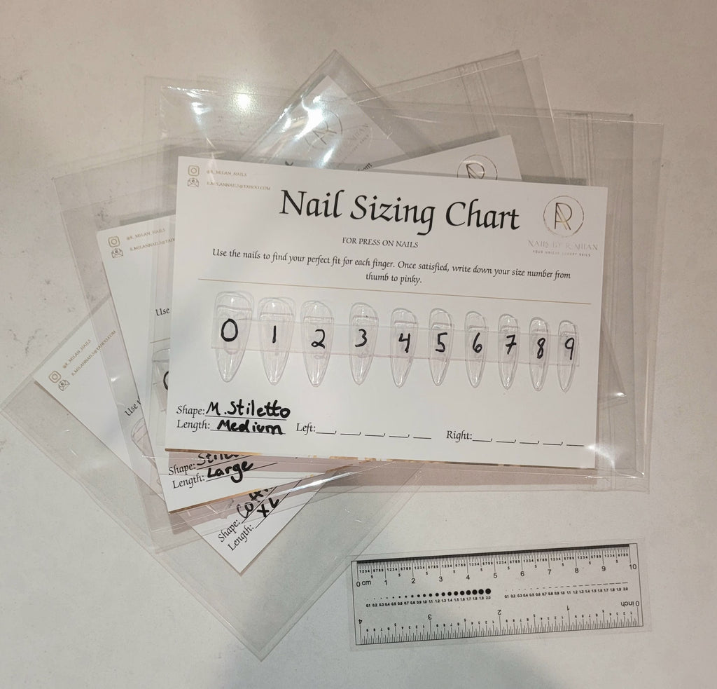 Press On Nail Sizing Kit