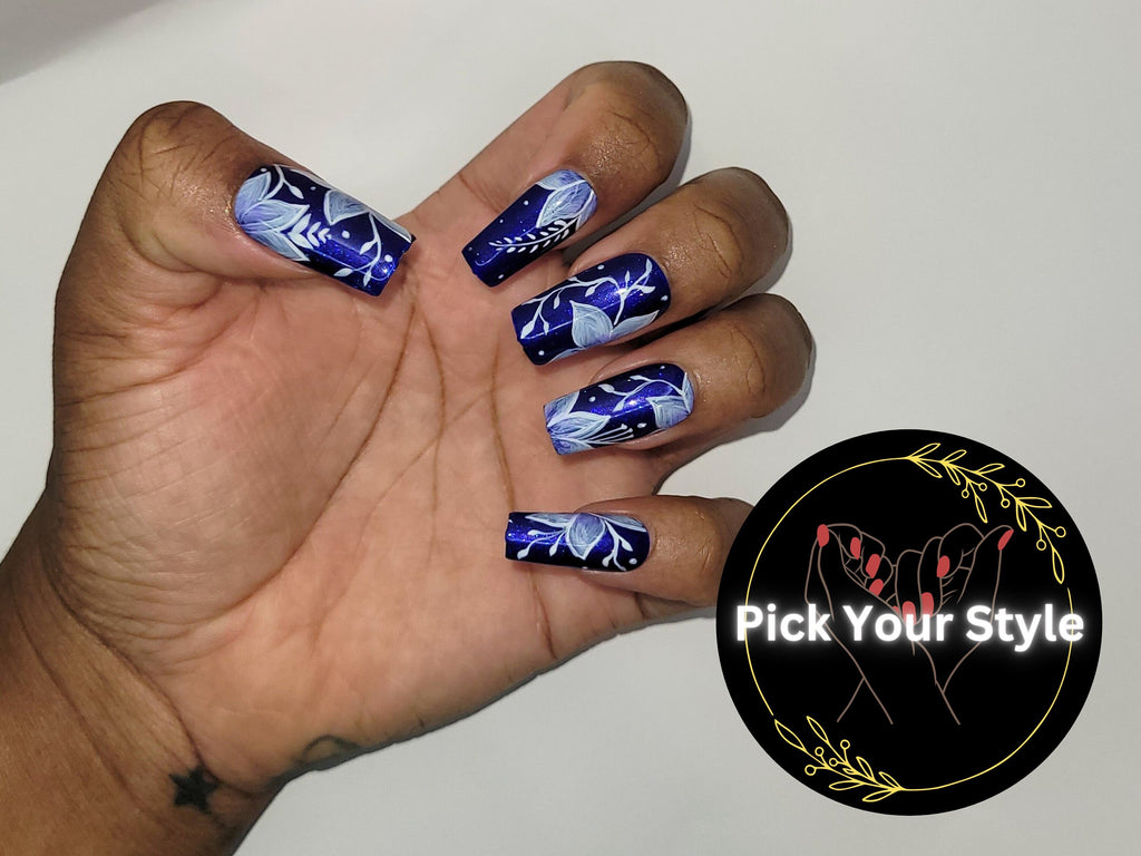 Winter Flowers Press Ons